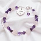 Gemstone Bracelets with Engraving