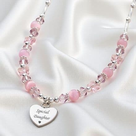 Girl's Personalised Necklace, Butterfly Princess