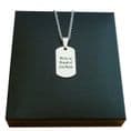 High Quality Dogtag Necklace for Boys, Small,  Any Engraving | Charming Engraving