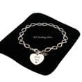 Sterling Silver Infinity Links Bracelet with Engraving | Charming Engraving