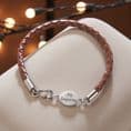 Leather Bracelet for Man. Engraved Gift for Daddy, Son etc | Charming Engraving