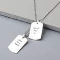 Dogtag Man's Engraved Necklace - Medium | Charming Engraving