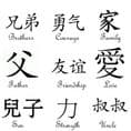 Man's Dogtag Necklace Engraved with Chinese Symbol. | Charming Engraving