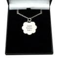 Medical Necklace with Engraving in Gift Box, Flower Pendant | Charming Engraving