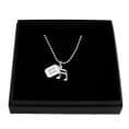 Musical Note Necklace with Personalised Tag | Charming Engraving