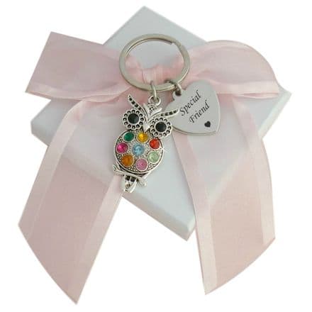 Owl Key Ring with Engraving