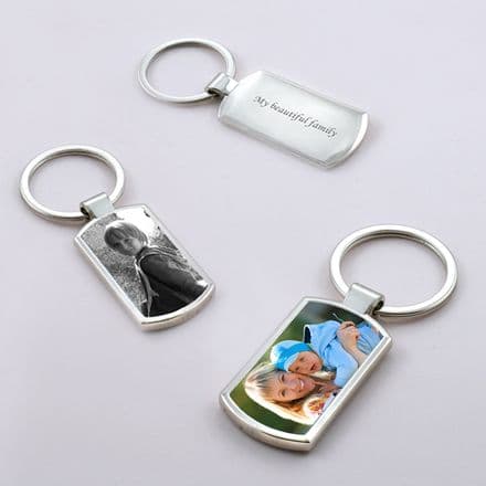 Permanent Image Dog-Tag Key Ring