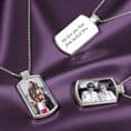 Permanent Image Dogtag Pendant | Charming Engraving