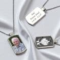 Permanent Image Dogtag Pendant | Charming Engraving