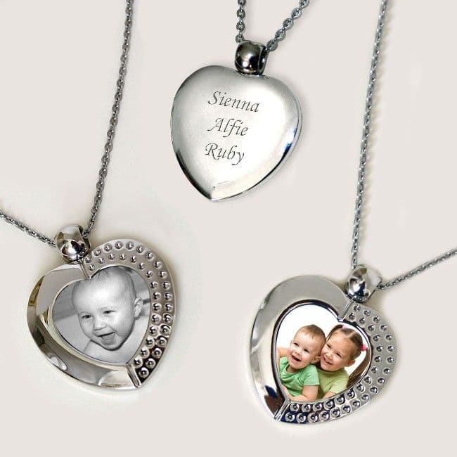 Permanent Image Heart Pendant | Charming Engraving