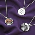 Permanent Photo Round Pendant Necklace | Charming Engraving