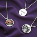 Permanent Photo Round Pendant Necklace | Charming Engraving