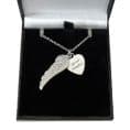 Personalised Angel Wing Necklace with Engraving  | Charming Engraving