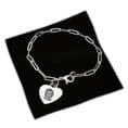 Personalised Bracelet with Engraved Photo, Paperclip Chain. High Quality Silver Steel | Charming Engraving