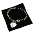 Personalised Bracelet with Engraved Photo, Paperclip Chain. High Quality Silver Steel | Charming Engraving