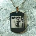 Personalised Dogtag Necklace with Photo Engraved | Charming Engraving