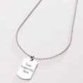 Dogtag Necklace Personalised with Photo Engraved | Charming Engraving