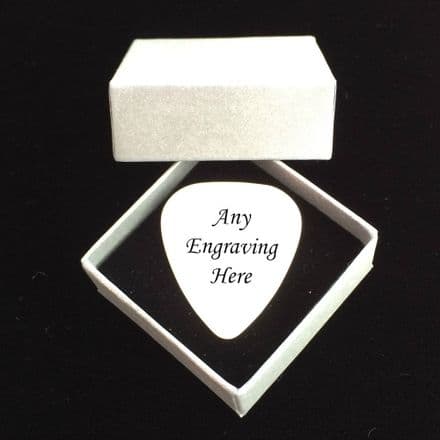 Personalised Guitar Pick, Plectrum with Engraving