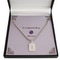Personalised Necklace for Man or Boy, Steel Ball Chain | Charming Engraving