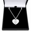 Personalised Necklace with Fingerprint and Words Engraved For Women or Girls | Charming Engraving