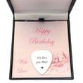 Personalised Plectrum on Happy Birthday Card | Charming Engraving