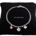Personalised, Sterling Silver Bracelet with Engraving, Gift for Age 16, 18 or 21 | Charming Engraving