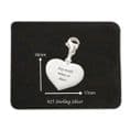 Photo Engraved Silver Heart Charm on Lobster | Charming Engraving