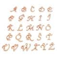Rose Gold Letter Initial Charm fits Pandora | Charming Engraving