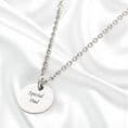 Round Pendant Necklace with Engraving | Charming Engraving