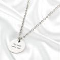 Round Pendant Necklace with Engraving | Charming Engraving