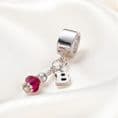Letter & Birthstone Charm | Charming Engraving