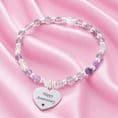 Silver Stacking Bracelet with Engraving & Gemstones | Charming Engraving