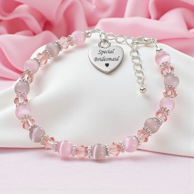 Sparkly Bracelet with Engraved Heart for Girls Charming Engraving
