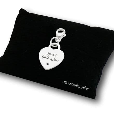 Special Goddaughter Sterling silver Heart with lobster Clasp