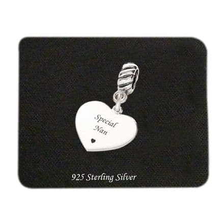 Special Nan charm Sterling Silver fits Pandora