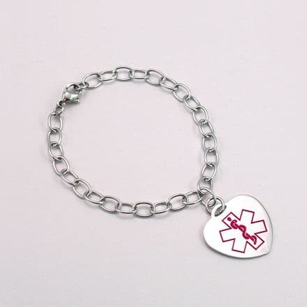 Steel Chain Medical Bracelet