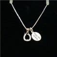 Sterling Silver Horseshoe Pendant, Birthday Gift with Sparkly Crystals | Charming Engraving