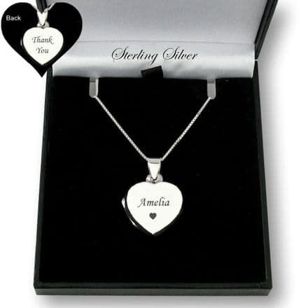 Sterling Silver Locket with Personalised Engraving