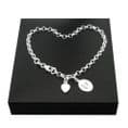 Sterling Silver Rolo Chain Bracelet with Engraving | Charming Engraving