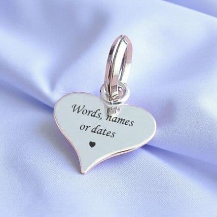 Tiny Heart Tag Sterling Silver, Any Engraving