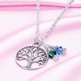 Tree of Life Birthstone Necklace | Charming Engraving