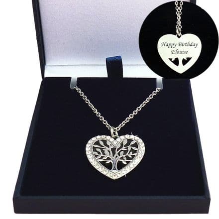 Tree of Life Necklace, Personalised with Engraving