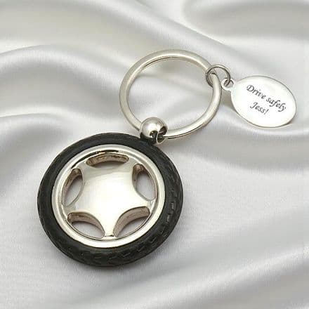 Tyre Key Ring with Engraving
