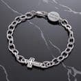 Unisex Engraved Communion Bracelet | Charming Engraving