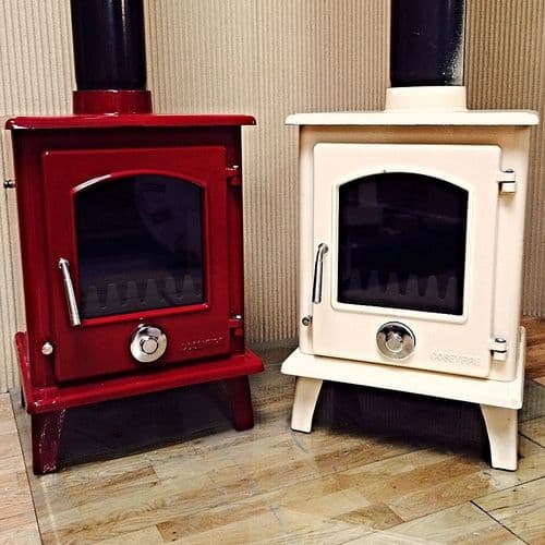 Eco 5kw Enamel Petit Multifuel defra approved Stove white