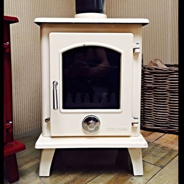 Eco 5kw Enamel Petit Multifuel defra approved Stove white