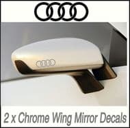 AUDI CHROME W/M DECALS