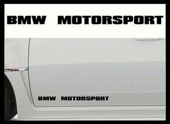 BMW MOTORSPORT CAR BODY DECALS