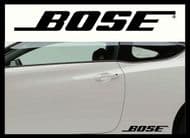 BOSE CAR BODY DECALS