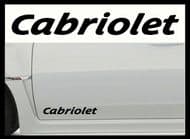 CABRIOLET CAR BODY DECALS
